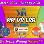RR vs LSG Dream 11 Prediction